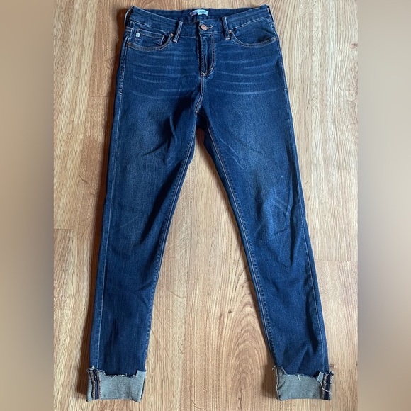 Dear John Gisele High Waisted Cuffed Ankle Jeans - Picture 1 of 7